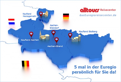 Werbebanner für Reisebüro