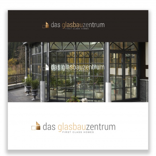 Logo-Design für Glasbau-Unternehmen