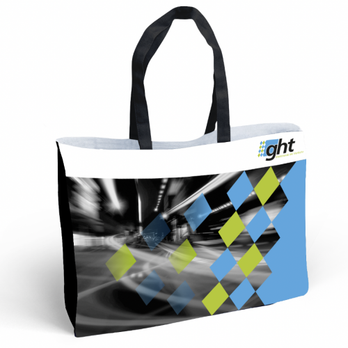 Tasche (vollflächiges Design) R-PET Non Woven 40 x 35 x 13 cm