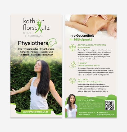 Flyer für Physiotherapie