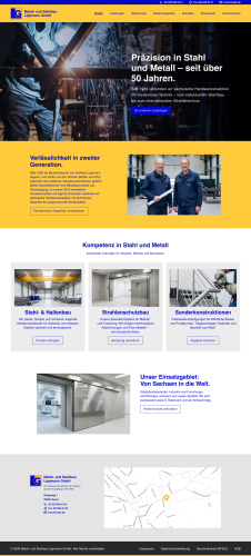 Webdesign Metall- und Stahlbau Lippmann GmbH