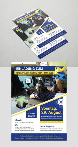 Einladungskarten-Design für Schützenverein