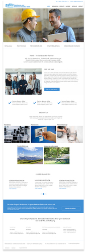 Webdesign für eine Metallfirma