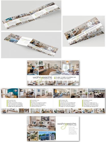 Flyer-Design für Immobilienmarketing von Wohngesicht Home Staging