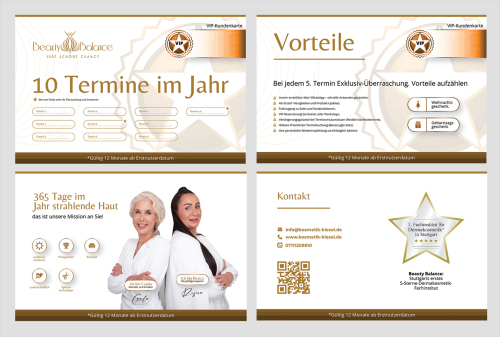 Visitenkarten für Kosmetikstudio