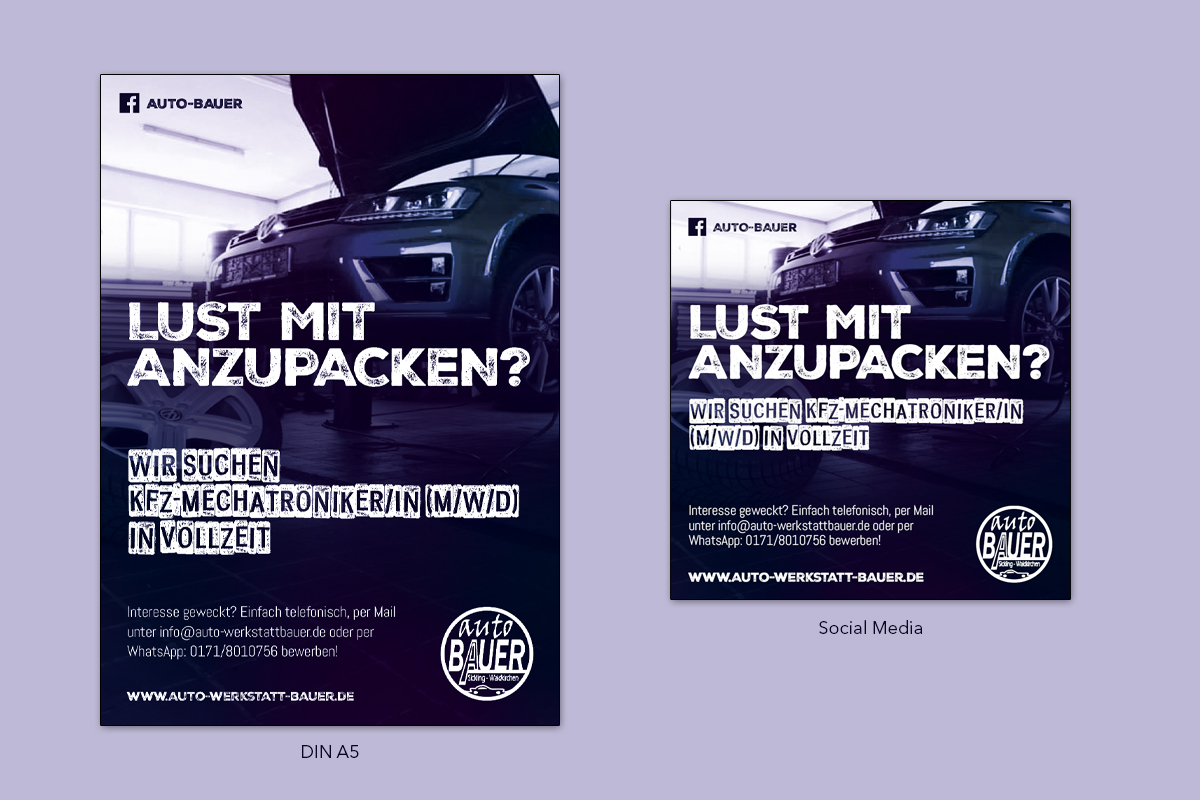 Anzeigengestaltung für Stellenausschreibung für .. » Anzeigengestaltung ...