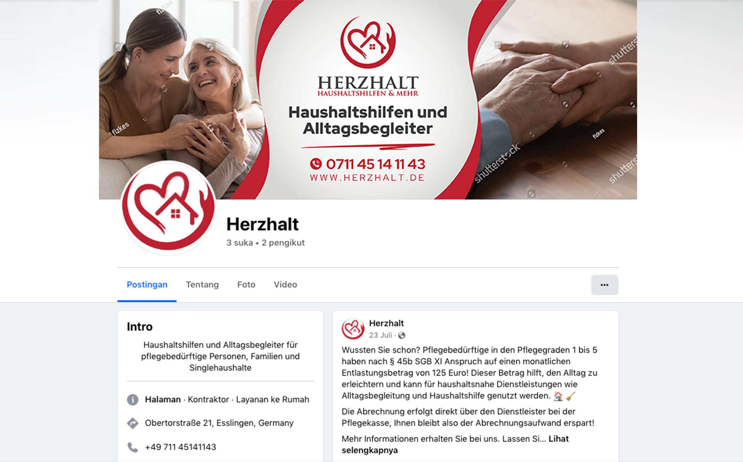 Online-Marketing Material für Alltagsbegleiter von Dzhafir, Design 21