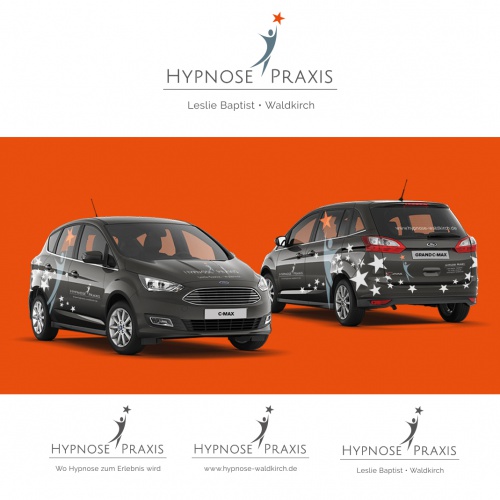 Fahrzeugbeschriftung für Hypnosepraxis