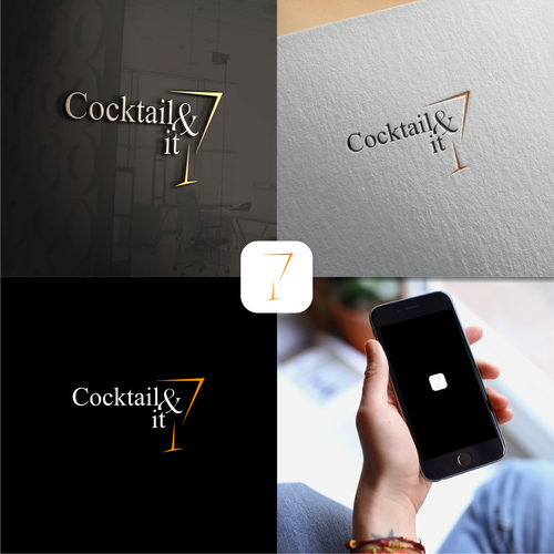 Logo-Design für Cocktail-App