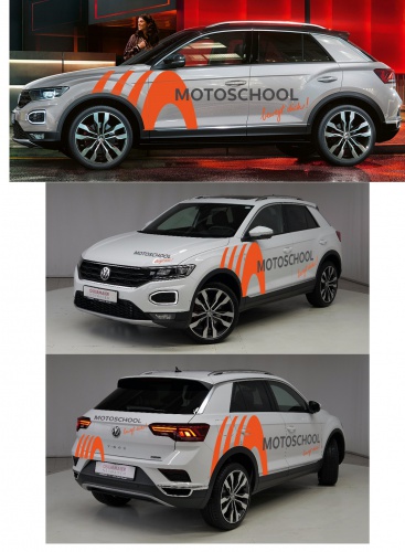 Fahrzeugbeschriftung für Fahrschule