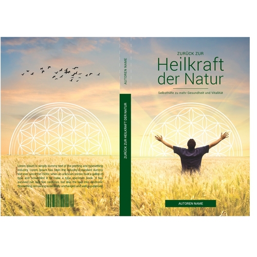  Cover-Design für ein Buch zum Thema Naturheilkunde, Gesundheit und Ernährung