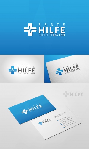  Logo & Visitenkarte für Anbieter eines Erste-Hilfe-Kurses