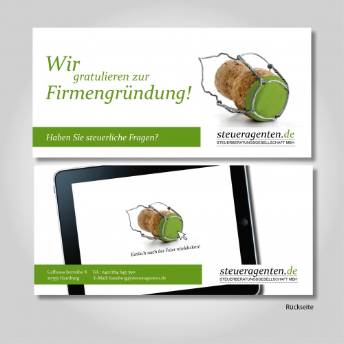 Gratulation zur Firmengründung