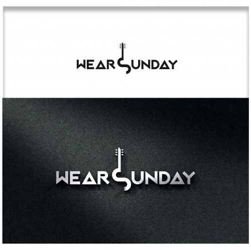 Bandlogo-Design für Wear Sunday