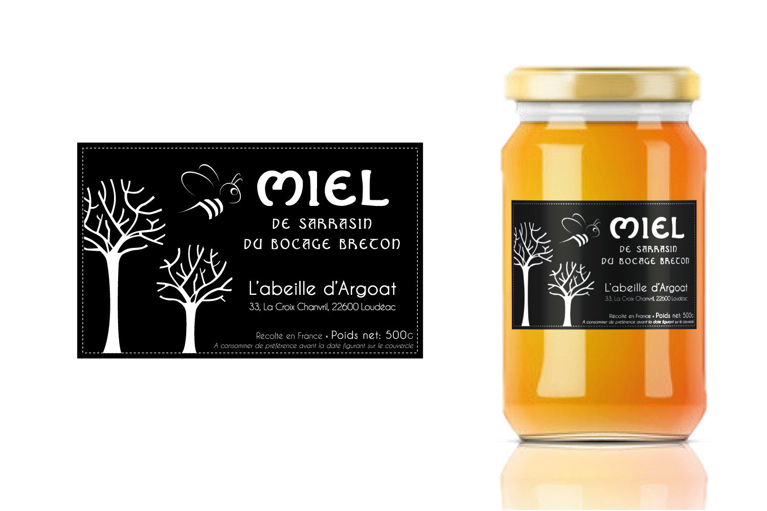 Etiquette pour pots de miel » Design » designenlassen.de