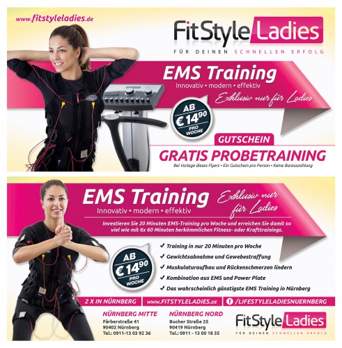 Flyer-Design für EMS Training