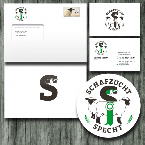 Logo & Visitenkarte für Schafzuchtbetrieb