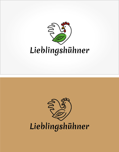 Logo-Design für die Aufzucht von Masthähnchen in Freilandhaltung