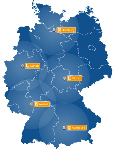  Standortübersicht - Deutschlandkarte