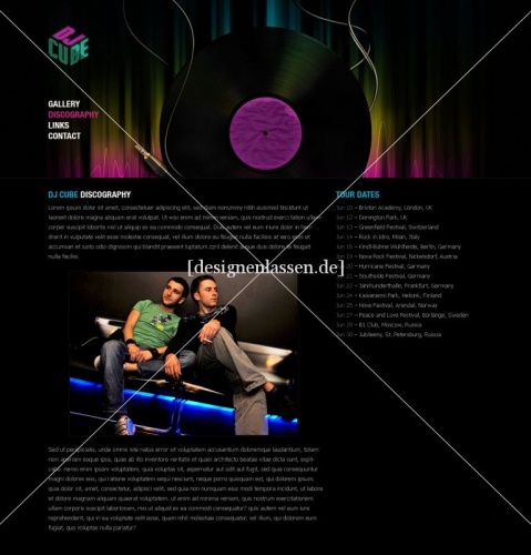 Diseño web para un DJ