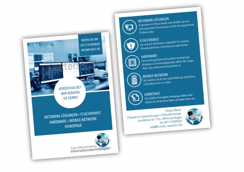 Flyer für FLM-IT.de