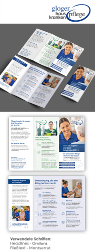  Flyer für ambulanten Pflegedienst