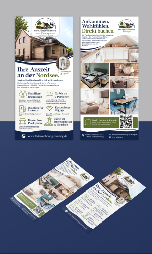 Flyer für eine Ferienwohnung