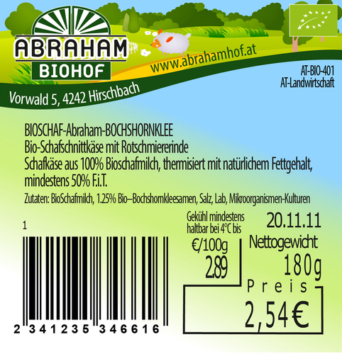 Biohof Abraham - Etiketten