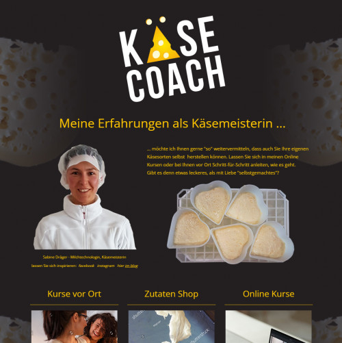 Webdesign für Käsekurse