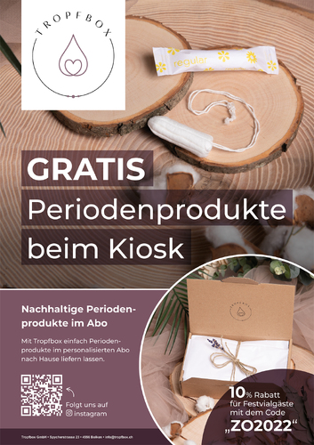 Plakat-Design für Anbieter von qualitativen und nachhaltigen Menstruationsprodukten