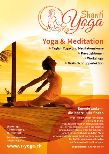 Flyer & Plakat für Yogaschule