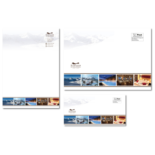 Geschäftspapiere für ein Hotel