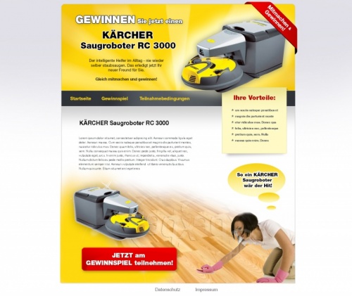 Template für Gewinnspiel