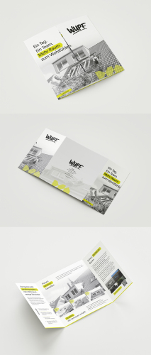 Flyer für Privatkunden im Handwerk