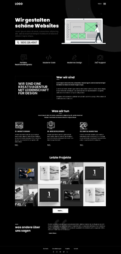 Webdesign für WordPress Website Ersteller