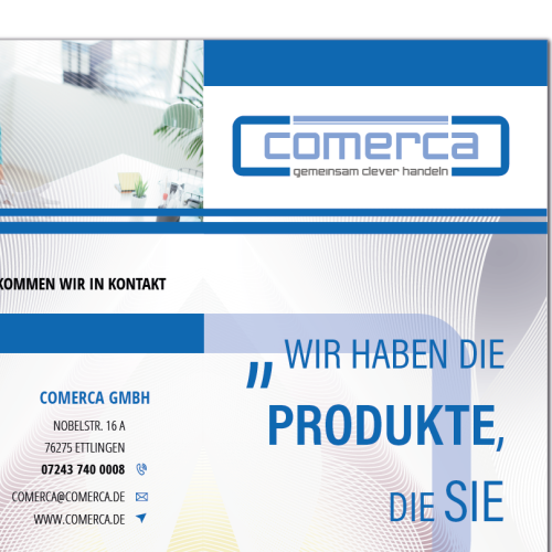 Flyer-Design für ein Handelsunternehmen