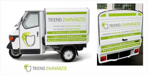 Fahrzeugbeschriftung für Zahnarztpraxis