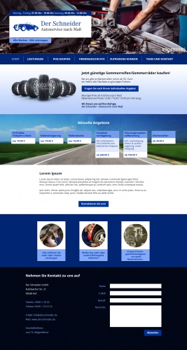 Webdesign für KFZ-Service-Betrieb