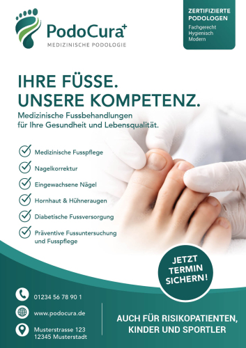 Plakate für Podologie - Medizinische Fusspflege