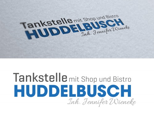 Logo-Design für Tankstelle Huddelbusch