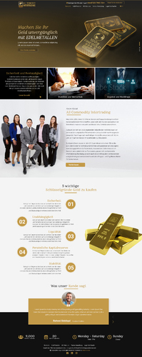 Webdesign für Online-Vertriebe von Gold