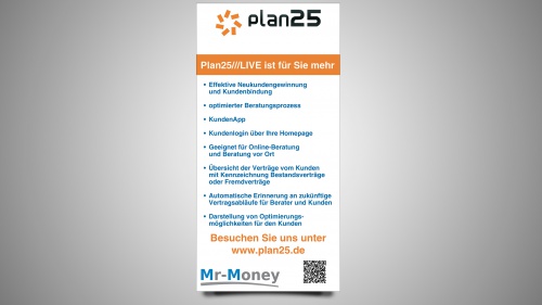 Produktflyer Plan25///LIVE - Digitaler Finanzordner