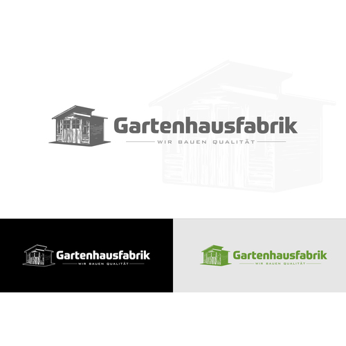 Logo-Design für einen Gartenhaus Online-Shop