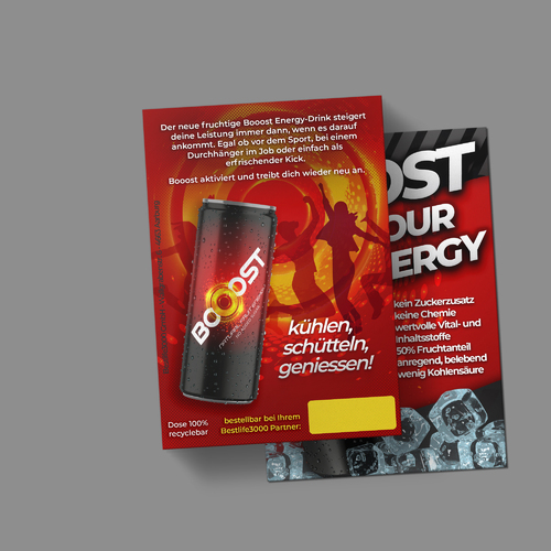 Flyer-Design für Energy-Drink