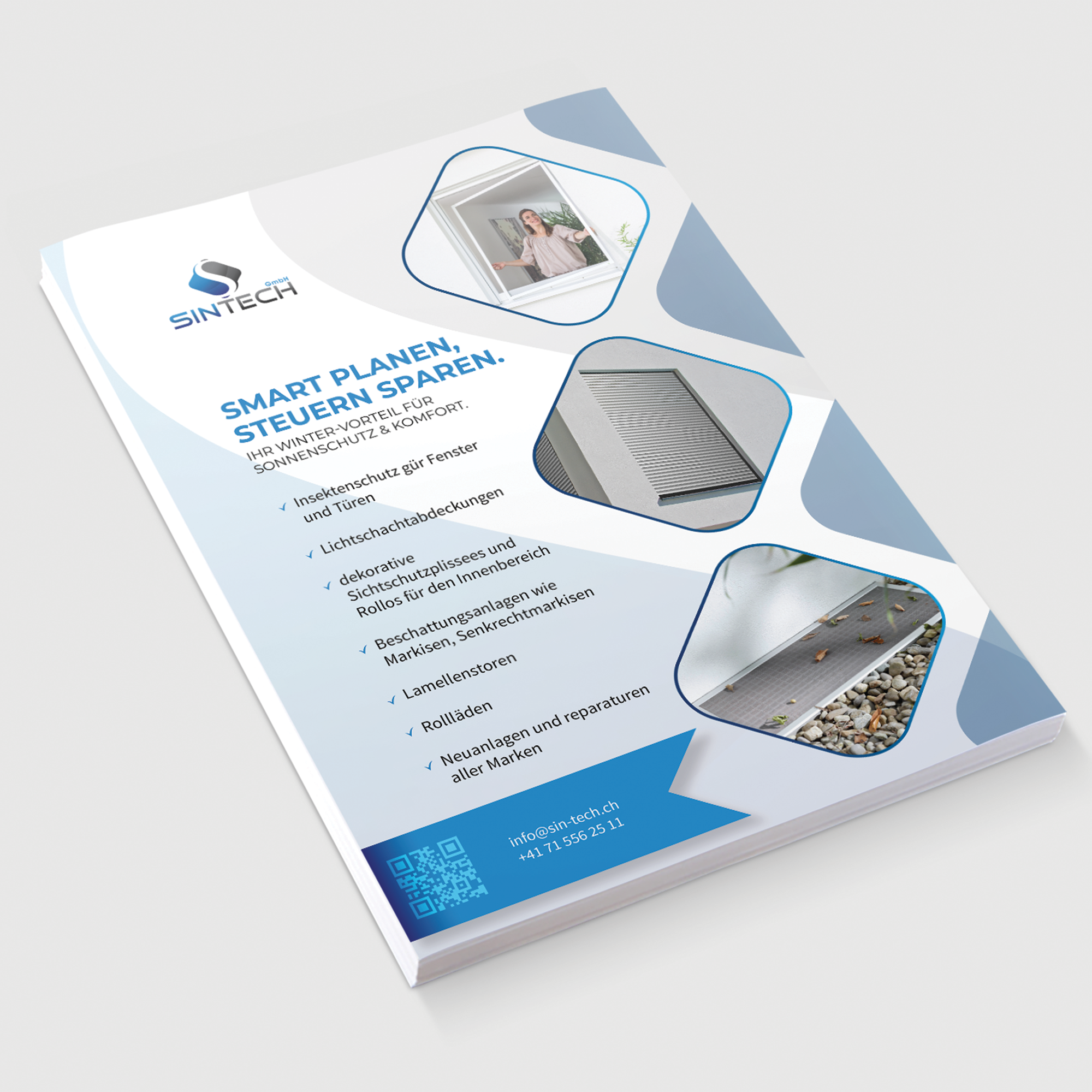 Flyer für Verkauf und Installation von Sonnen- und Insektenschutzprodukten von pixelsbyabhishek, Design 14