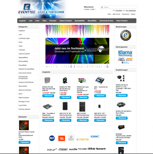 Sonstige Web-Design für Online Shop