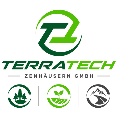 Logo für Dienstleistungsunternehmen in den Bereichen ökologische Straßensanierung, Rekultivierung nach Unwetter usw.