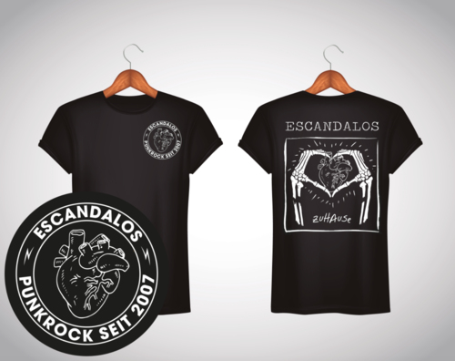 T-Shirt-Design für Punkrock-Band