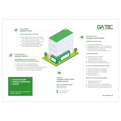  Infografiken für Lösungen für Gebäudeautomation